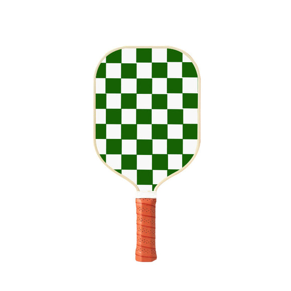 NNEDSZ Style 5 White And Green T700 Carbon Fiber & Fiberglass Pickleball Paddle - Lightweight 220g with Anti-Slip TPU Grip for Training & Competition