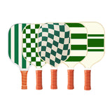 NNEDSZ Set 1 White  And Green T700 Carbon Fiber Pickleball Paddle Set - 2 Paddles, 4 Balls, and Portable Carry Bag for Adults and Students