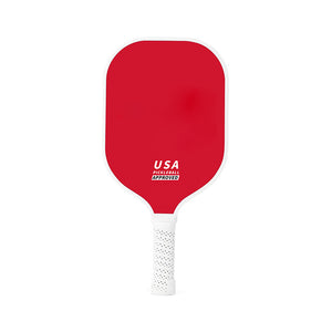 NNEDSZ Red Fiberglass Pickleball Paddle - Lightweight 215g with Anti-Slip TPU Grip for Outdoor Sports