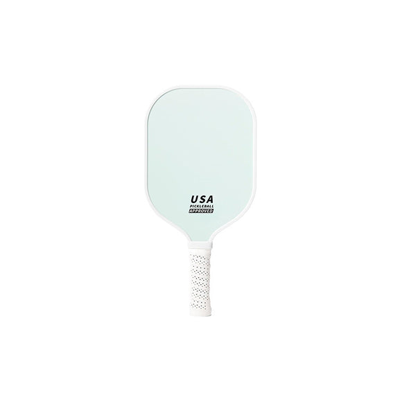 NNEDSZ Light Green Fiberglass Pickleball Paddle - Lightweight 215g with Anti-Slip TPU Grip for Outdoor Sports