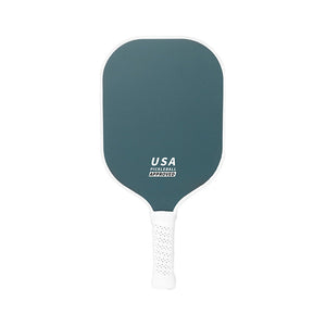 NNEDSZ Green Fiberglass Pickleball Paddle - Lightweight 215g with Anti-Slip TPU Grip for Outdoor Sports