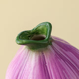 NNEDSZ 2 Pcs Purple Creative Onion-Shaped Ceramic Vase for Hydroponic Plants - Cute INS Style Floral Decor for Living Room or Office