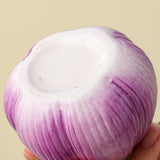 NNEDSZ 2 Pcs Purple Creative Onion-Shaped Ceramic Vase for Hydroponic Plants - Cute INS Style Floral Decor for Living Room or Office