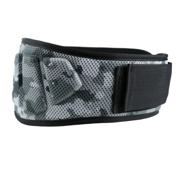 NNEDSZ Size XL Grey Camouflage Camo Weightlifting Belt - EVA Nylon Gym Belt for Squats, Deadlifts & Lumbar Support