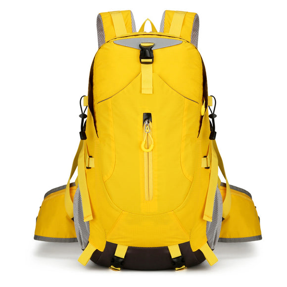 NNEDSZ Yellow Lightweight 30L Hiking Backpack - Water-Resistant Outdoor Daypack for Trekking & Travel