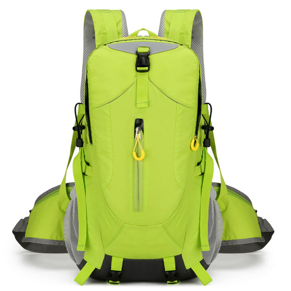 NNEDSZ Green Lightweight 30L Hiking Backpack - Water-Resistant Outdoor Daypack for Trekking & Travel
