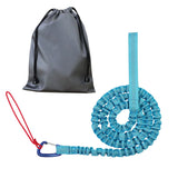 NNEDSZ Blue MTB Bicycle Tow Rope - Bungee Tow Strap for Kids & Family Cycling Uphill Assist