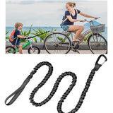 NNEDSZ Blue MTB Bicycle Tow Rope - Bungee Tow Strap for Kids & Family Cycling Uphill Assist