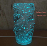 NNEDSZ Twisted Vase Luminous INS-Style Glass Vase Modern Minimalist Hydroponic Flower Holder Creative Desktop Decorative Floral Arrangement