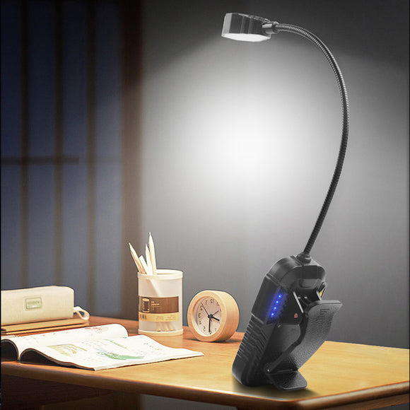 NNEDSZ LED Sensor Clip-On Book Light - USB Rechargeable Multifunctional Work Light for Night Fishing and Reading