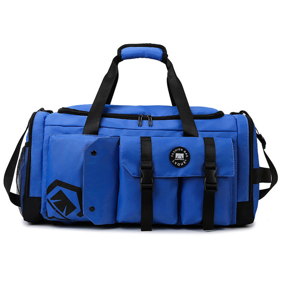 NNEDSZ Blue Capacity Travel Duffel Bag - Unisex - Multi-Color - 56x29x27cm