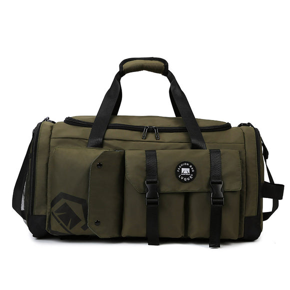 NNEDSZ Army Green Capacity Travel Duffel Bag - Unisex - Multi-Color - 56x29x27cm