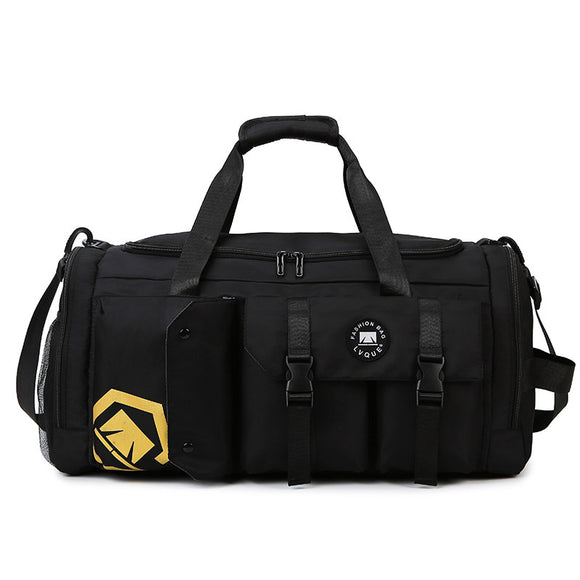 NNEDSZ Black Capacity Travel Duffel Bag - Unisex - Multi-Color - 56x29x27cm