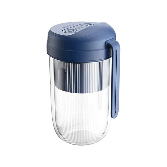 NNEDSZ Blue Portable Electric Juice Cup - Wireless Mini USB Rechargeable Juicer for Home and Travel