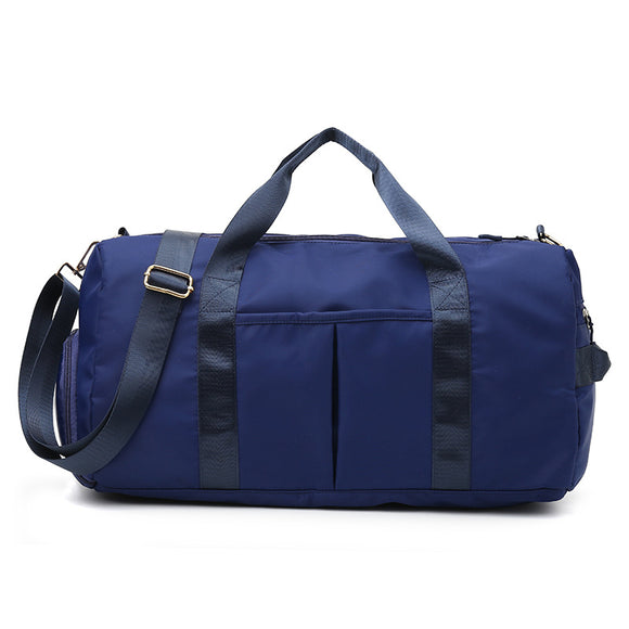 NNEDSZ Dark Blue Dry Wet Separation Gym Bag - Women's Large Capacity - Training & Travel