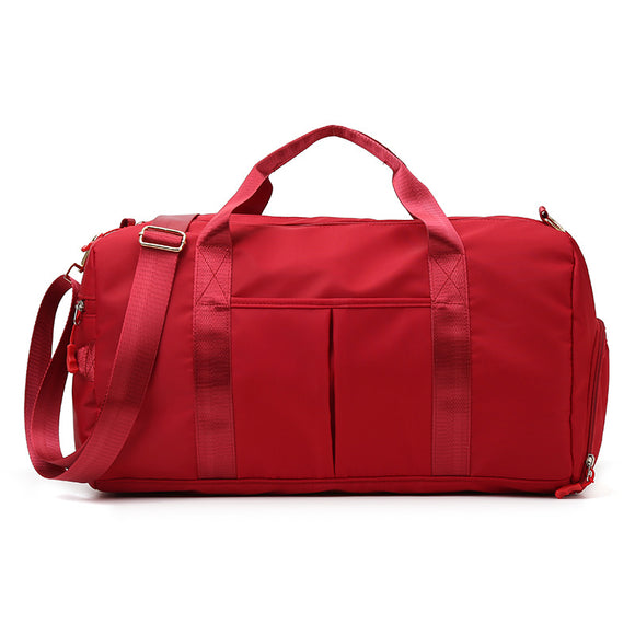 NNEDSZ Red Dry Wet Separation Gym Bag - Women's Large Capacity - Training & Travel