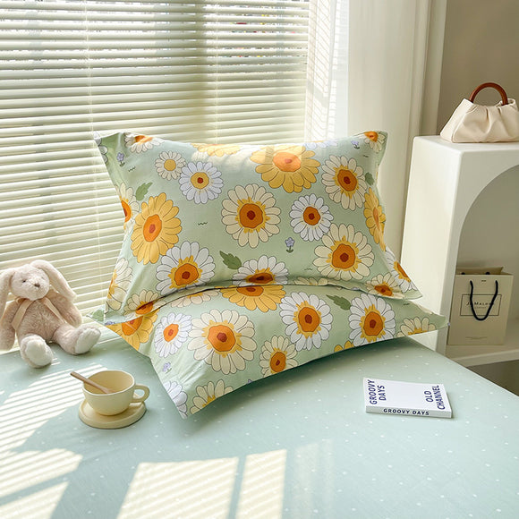 NNEDSZ light And Elegant Fragrance 100% Cotton Pillowcase Set (Pack of 2) - Breathable Standard Size 48x74cm Pure Cotton Pillow Covers