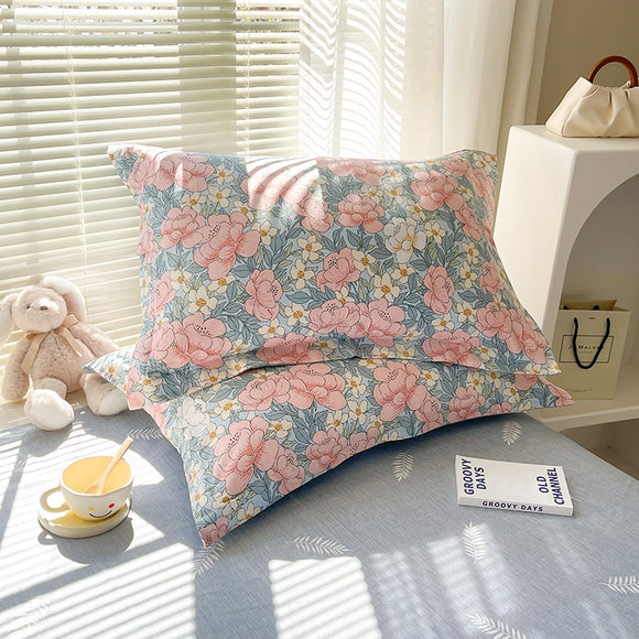 NNEDSZ Beautiful Woman 100% Cotton Pillowcase Set (Pack of 2) - Breathable Standard Size 48x74cm Pure Cotton Pillow Covers