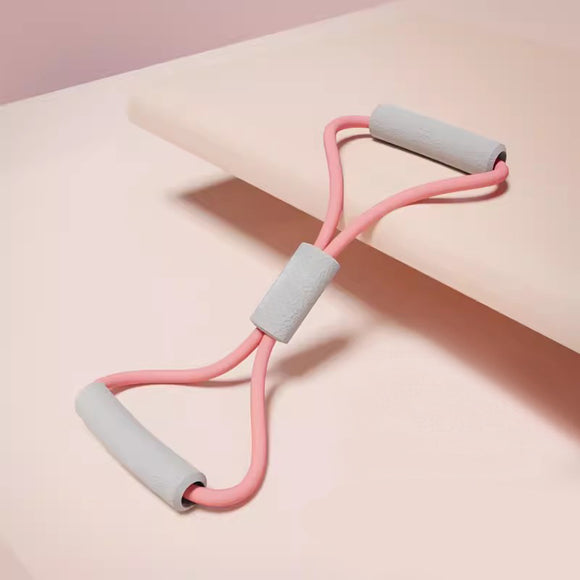 NNEDSZ 2PCS Pink 15 Pounds Back Stretching Resistance Band - 20x15x5cm Shoulder & Back Trainer with 8-Shaped Pull Rope for Home Workout