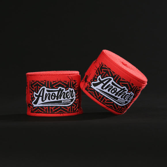 NNEDSZ Red Spider Pro Grade 5m Boxing Hand Wraps - Printed Elastic Bandages for Training & Combat Sports (1 Pair)
