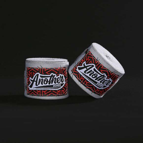 NNEDSZ Grey Spider Pro Grade 5m Boxing Hand Wraps - Printed Elastic Bandages for Training & Combat Sports (1 Pair)
