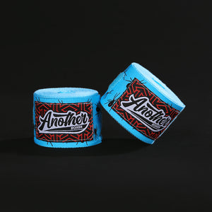 NNEDSZ Blue Spider Pro Grade 5m Boxing Hand Wraps - Printed Elastic Bandages for Training & Combat Sports (1Pair)