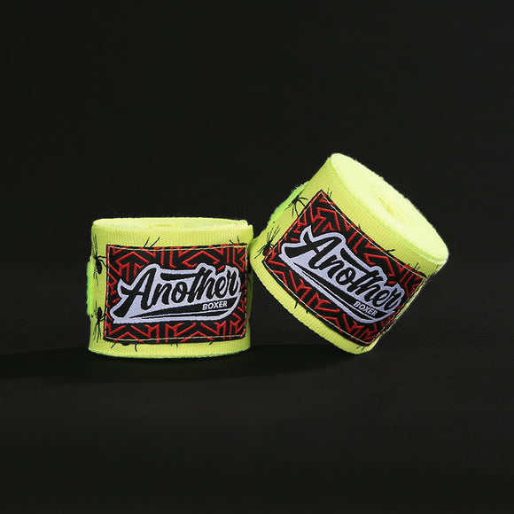 NNEDSZ Light Green Spider Pro Grade 5m Boxing Hand Wraps - Printed Elastic Bandages for Training & Combat Sports (1 Pair)