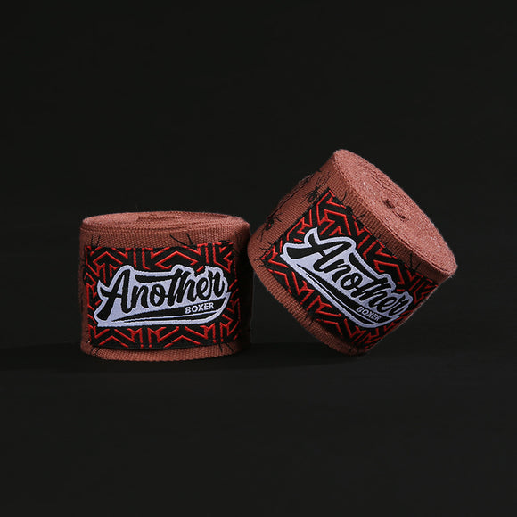 NNEDSZ Brown Spider Pro Grade 5m Boxing Hand Wraps - Printed Elastic Bandages for Training & Combat Sports (1 Pair)