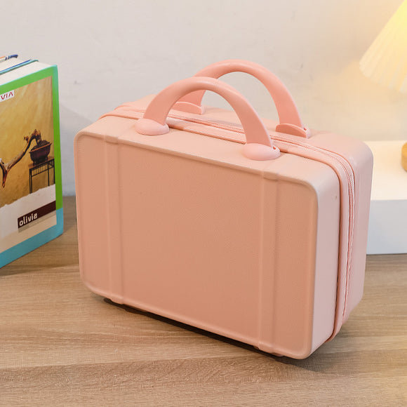 NNEDSZ Personalized stylish and lightweight Pink mini suitcase for short trips