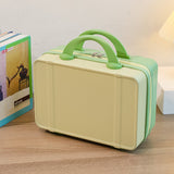 NNEDSZ Personalized stylish and lightweight Pink and green mini suitcase for short trips