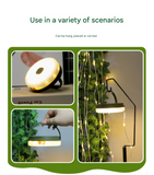 NNEDSZ Rechargeable LED Camping Light with 10m Retractable String Light (Color lights)