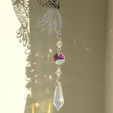 NNEDSZ (Style A)2 PCS Hummingbird Metal Suncatcher with Crystal Accents - for Window or Wall Indoor Hanging Ornament