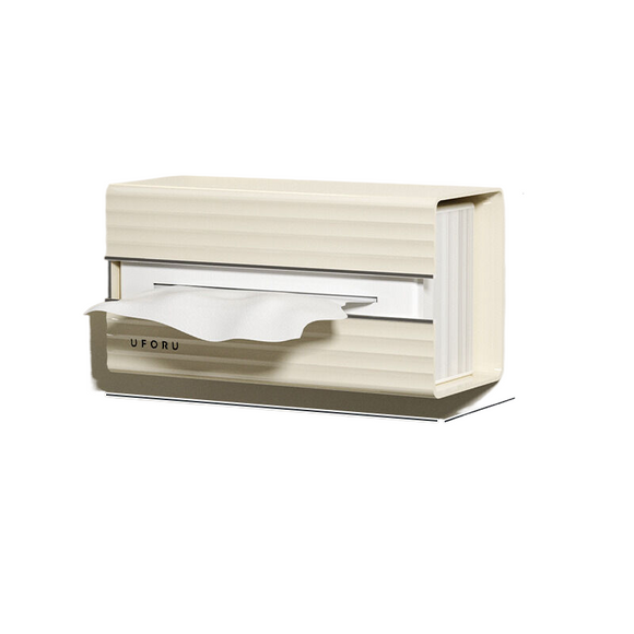 NNEDSZ Cream white light luxury tissue box, single pack 21cm*11.1cm*9.1cm