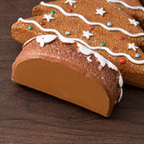 NNEDSZ Yellow Charming Gingerbread Christmas Tree Figurine - Festive Resin Holiday Table Decor Ornament