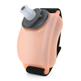 Wearable Sports Wrist Water Bottle - 200ml BPA-Free Silicone Flask with Adjustable Strap & Bite Valve(Orange)