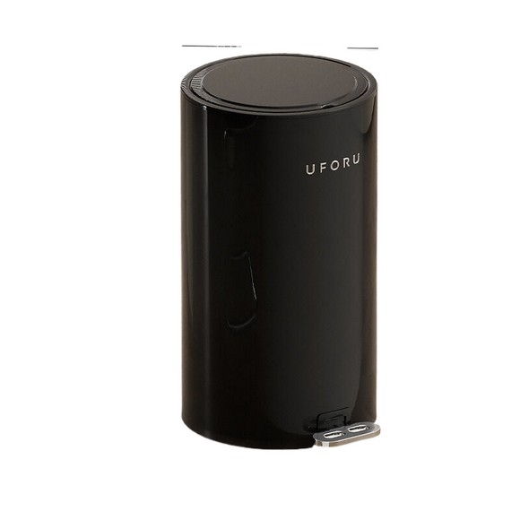 NNEDSZ Black circular garbage bin 20L 23.8cm * 33.5cm