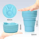 2 Pcs Purple 350ml Collapsible Silicone Travel Cup - Portable, Leak-Proof & Food-Grade Drinking Mug with Lid, Insulating Sleeve & Straw
