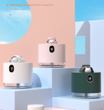 Green Adorable Space Capsule Humidifier - Portable USB Cool Mist Maker with LED Display & Ambient Night Light