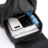 NNEDSZ Dark Brown Large-Capacity PU Leather Backpack - Stylish Business & Travel Companion