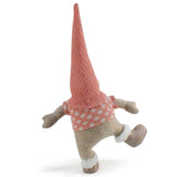 NNEDSZ Pink Hat One-Legged Standing Christmas Gnome - Santa & Rudolph Plush Faceless Dwarf Figurine