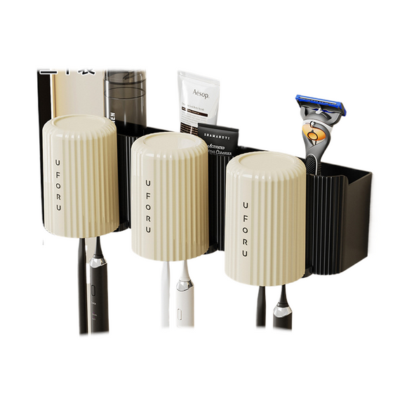 NNEDSZ Black toothbrush holder (set of 3) 20cm * 11.5cm * 11cm