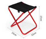 Small Red Ultralight Portable Folding Camping Stool - Compact Aluminum Chair for Hiking, Fishing & Outdoor Events