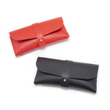 NNEDSZ 3-Piece Grey Chic & Sleek PU Leather Soft Eyeglass Case - Protective Pouch for Sunglasses & Reading Glasses