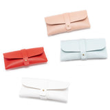 NNEDSZ 3-Piece Grey Chic & Sleek PU Leather Soft Eyeglass Case - Protective Pouch for Sunglasses & Reading Glasses