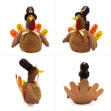 NNEDSZ Brown Charming Thanksgiving Turkey Plush - Rustic Autumn Harvest Tabletop Decor Figurine