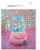 NNEDSZ Enchanting Unicorn Snow Globe Music Box - Magical Starry Sky Musical Gift for Girls