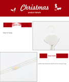 NNEDSZ Festive Climbing Santa LED Ladder Light - USB Powered Outdoor Christmas Hanging Decoration with Remote(1.7m)