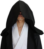 NNEDSZ Brown Shadow Wanderer Hooded Cape - Premium Velvet Robe for Jedi, Wizard & Medieval Cosplay