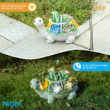 NNEDSZ Crystal Ball Dog Charming Solar-Powered Animal Garden Statue - Waterproof Resin Figurine with Glowing LED Accents