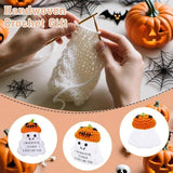 NNEDSZ 2 PCS White Spooky & Sweet: Handmade Crocheted Ghost Doll - Halloween Party & Home Decor Gift(B)